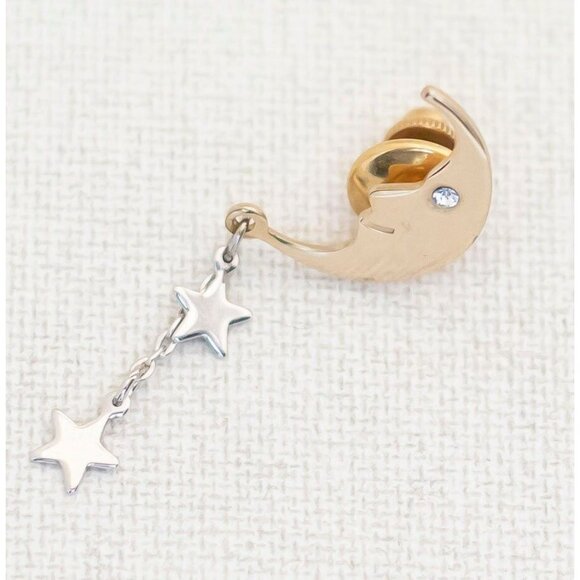 Vintage Moon and Stars Pin by Avon - A6 - Picture 2 of 3